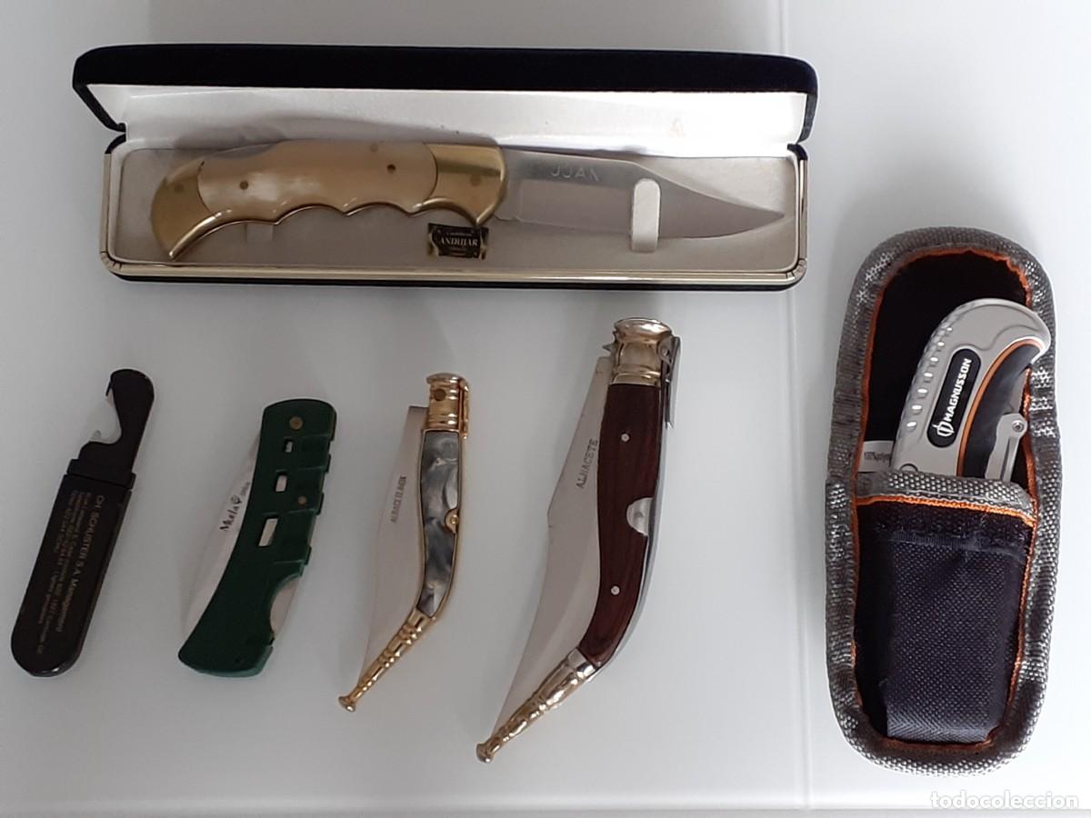 Military Antiques: Lote de 6 navajas variadas