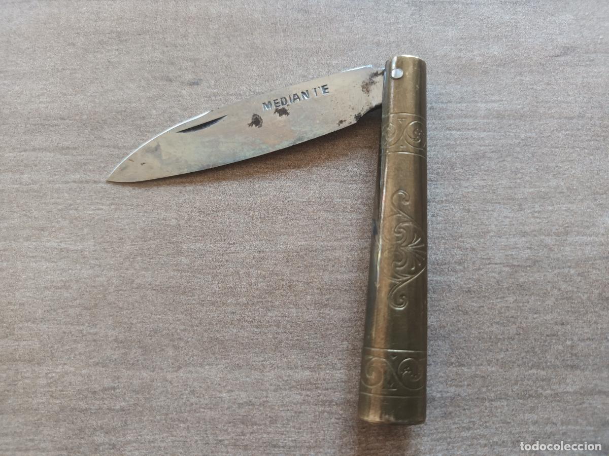 Militaria: NAVAJA RECUERDO DE TARAMUNDI. MARCA ARTESANO MEDIANTE
