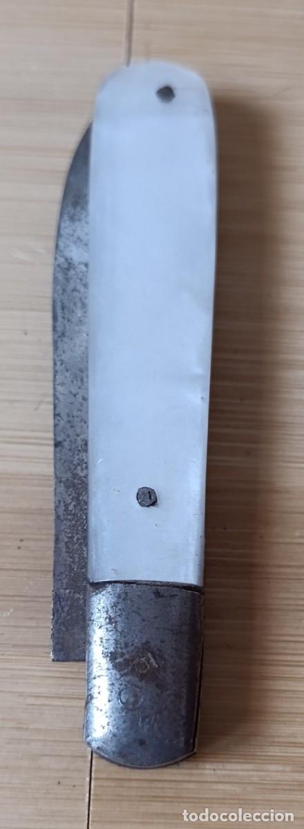 Military Antiques: Navaja BUSTOS - Santa Cruz de Mudela - Cachas de N&aacute;car / Madreperla