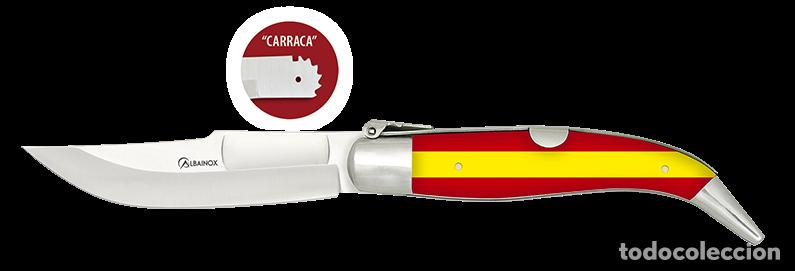 Militaria: NAVAJA N&ordm;0 TEJA acr&iacute;lica ESP. 8.2 CM carraca 01855