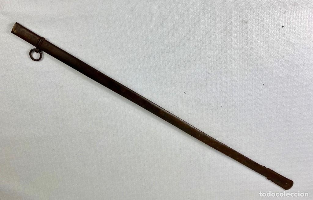 Militaria: VAINA de espada en acero inicios Siglo XX Original 79cm