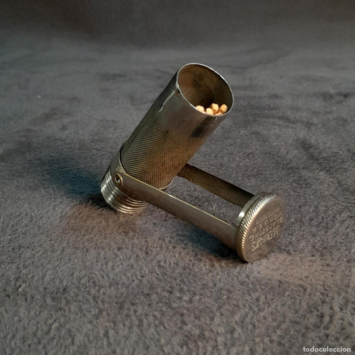 Militaria: ANTIGUO PORTACERILLAS DE ACERO. MARBLE'S GLADSTONE MITCH U. S. A. PAT. 1900.
