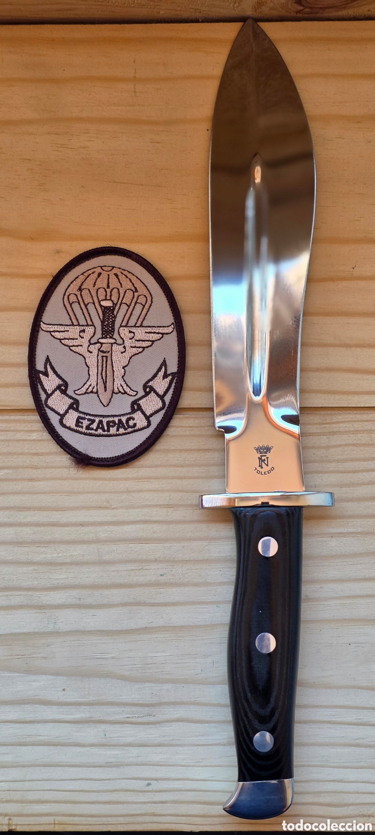 Military Antiques: Cuchillo de la EZAPAC &ndash; Jos&eacute; Moreno (Espada Artesana, Toledo) &ndash; Acero B&ouml;hler K110