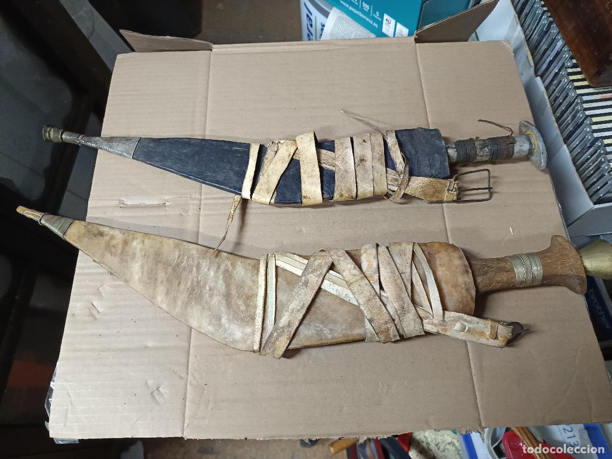 Militaria: ARTE &Eacute;TNICO AFRICANO ARMA 2 CUCHILLOS ESPADA AFAR. ETIOP&Iacute;A, ERITREA Y YIBUTI. &Aacute;FRICA.