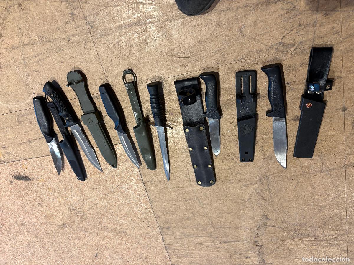 Militaria: Lote Cuchillo caza Muela y aitor