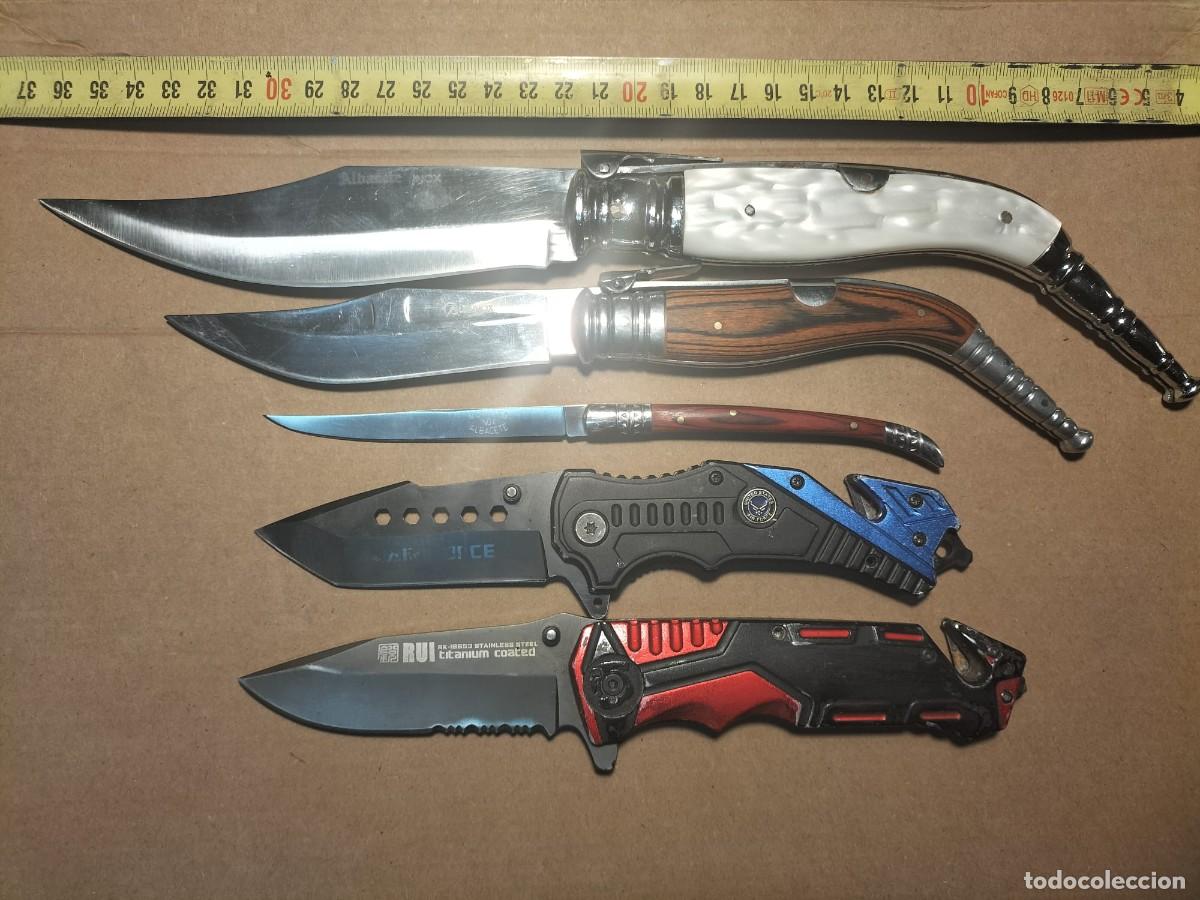 Militaria: Lote de 5 navajas diferentes