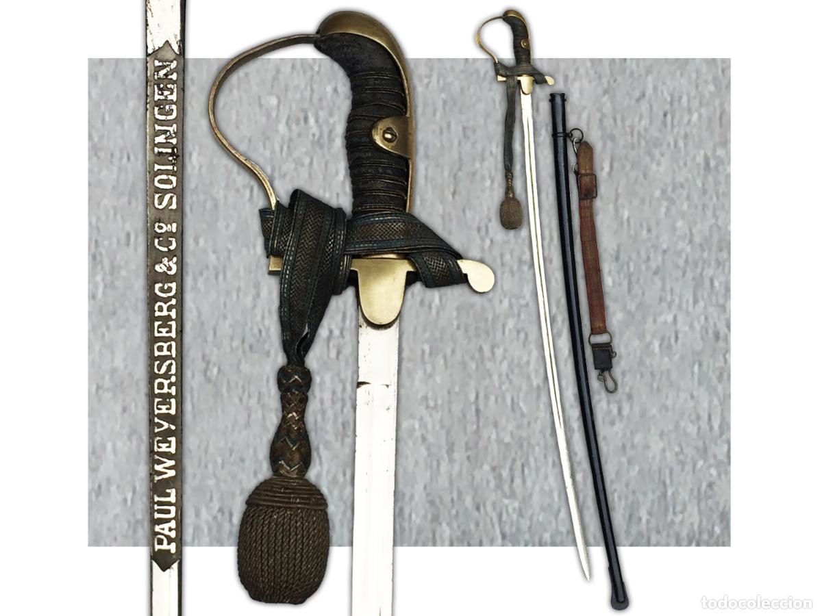 Militaria: Rare Sabre BLUCHER d'officier Prussien / P.WEYERSBERG WW1 - M1811 version de luxe Je vends une part