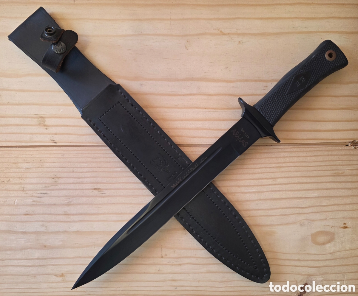 Militaria: MUELA SCORPION &rdquo;REVISTA ARMAS&rdquo; &ndash; Edici&oacute;n especial promocional &ndash; Nuevo estado &ndash; Funda original