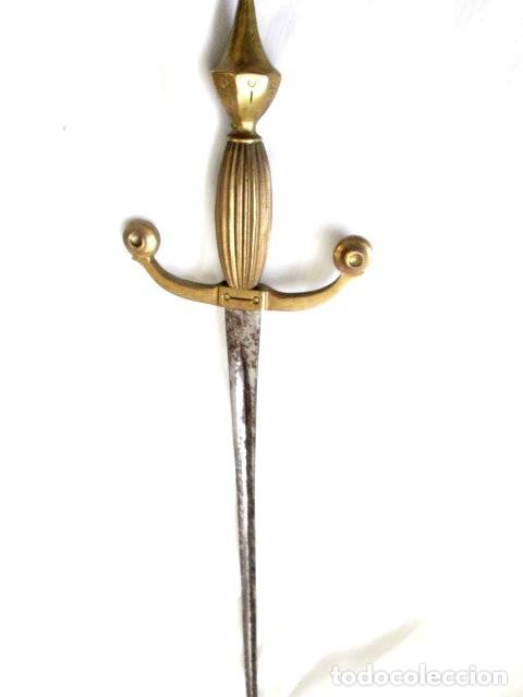 Militaria: Antico Spadino da Gala/Cerimonia in Ottone e Acciaio - Fine '800 / Primi '900 - L. 90 cm