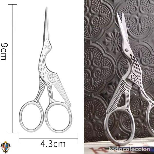 Militaria: TIJERA TEMPLADA CIGUE&Ntilde;A ACERO 3Cr13 INOX TOLEDANO