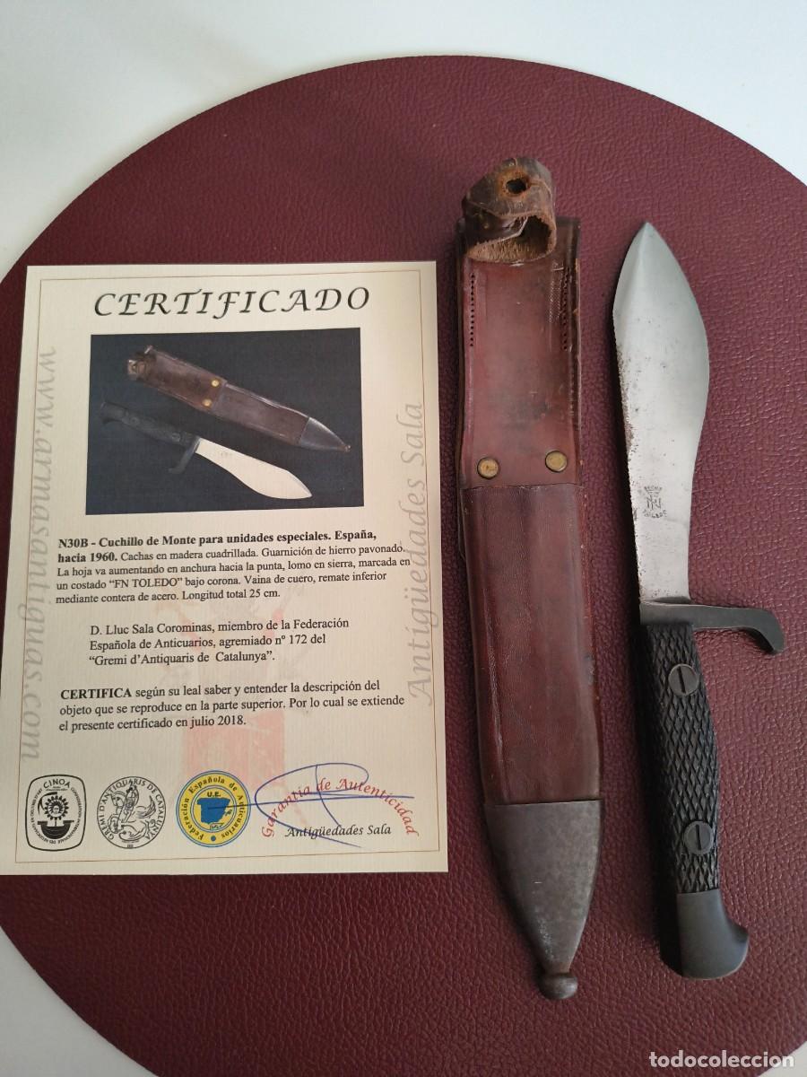 Militaria: Cuchillo Coes con certificado