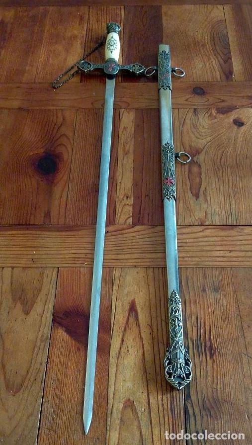 Militaria: espada mas&oacute;nica, orden de los caballeros templarios a&ntilde;os 30