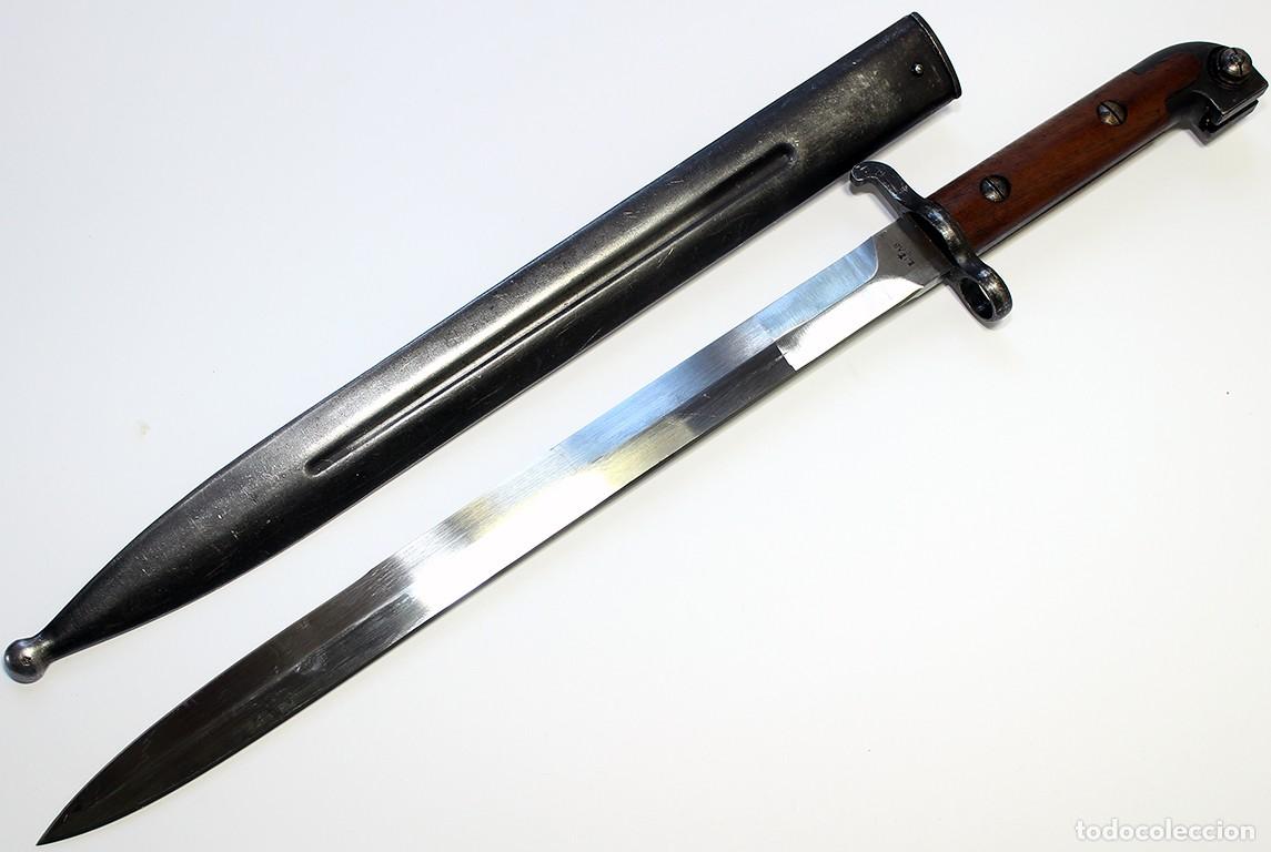 Militaria: ORIGINAL Swedish bayonet M 1914 W/Scabbard bayoneta sueca
