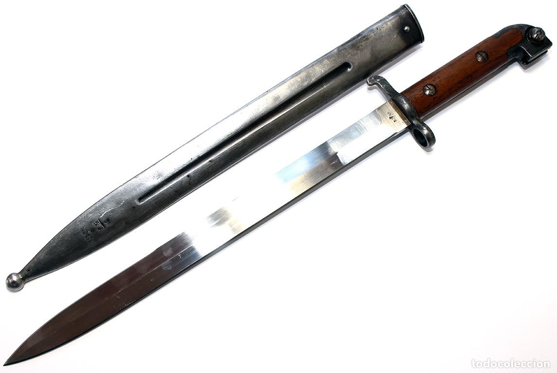 Militaria: ORIGINAL Swedish bayonet M 1914 W/Scabbard bayoneta sueca 2