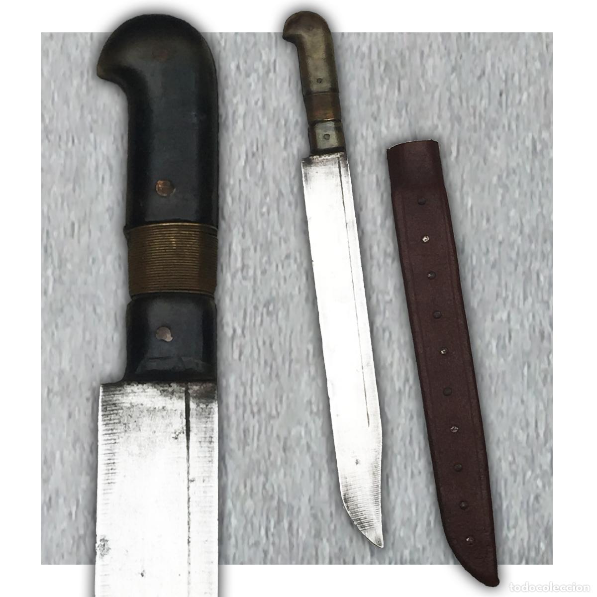 Militaria: TRES RARE & BELLE DAGUE/POIGNARD YATAGAN TURC, SABRE COURT, OTTOMAN, XIX, ORIGINAL