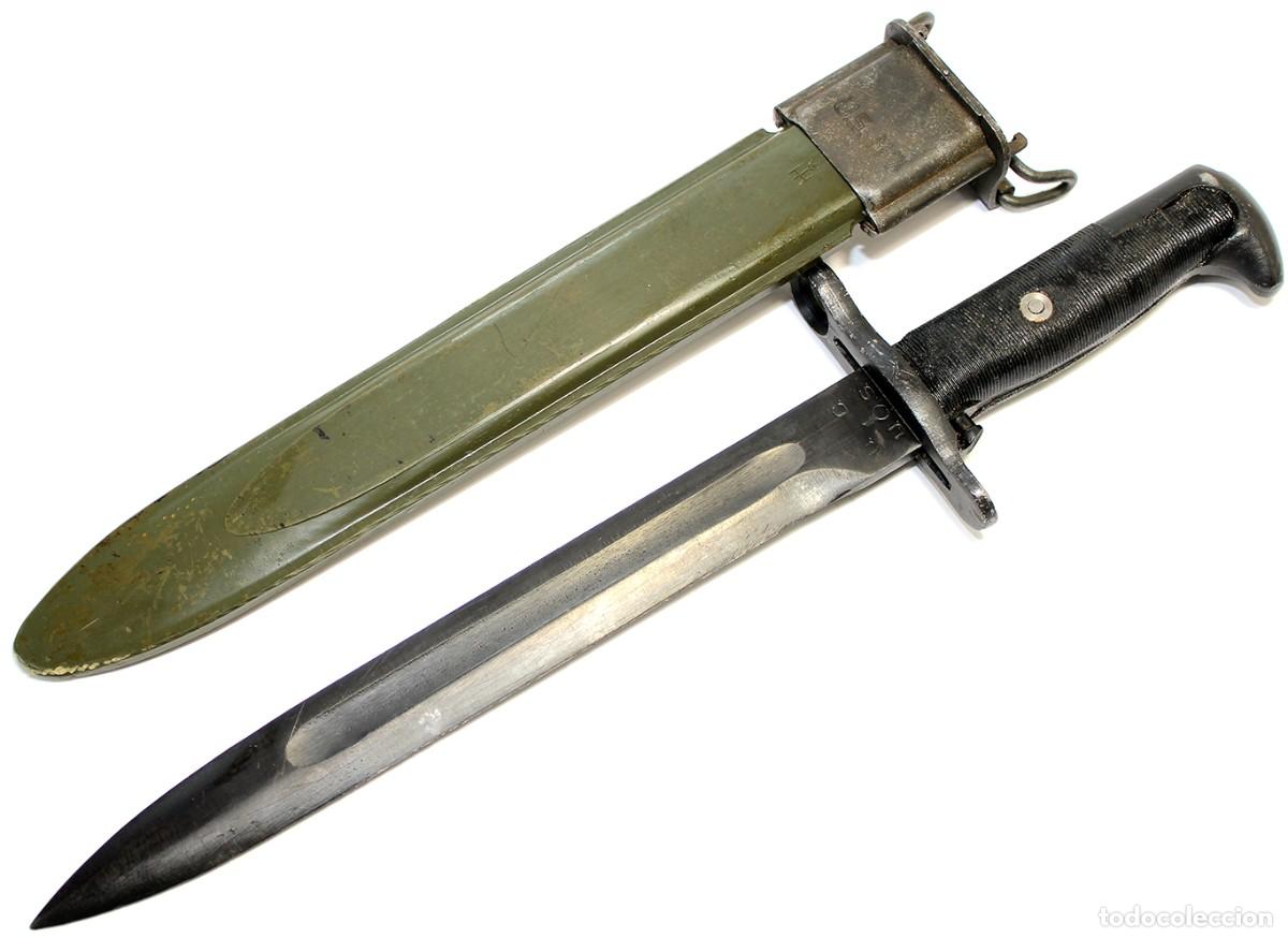 Militaria: BAYONETA estadounidense M1 de 1943 para el fusil Garand 1