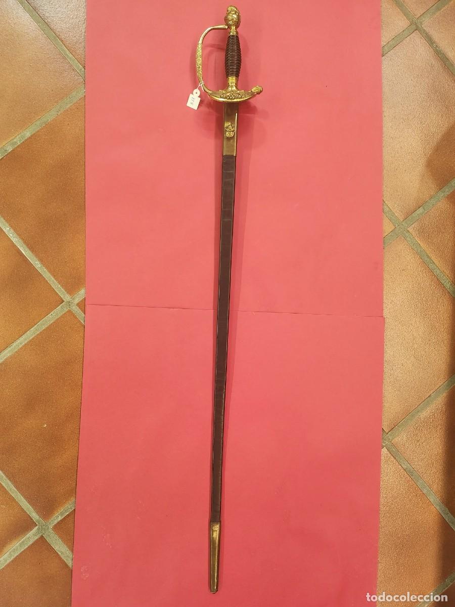 Militaria: ESPADA DE CE&Ntilde;IR PARA BRIGADIER DEL EJ&Eacute;RCITO MODELO 1840 - Foto 2