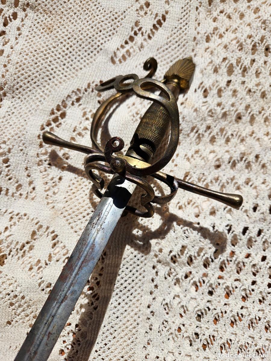 Militaria: ESPADA ROPERA GUARNICI&Oacute;N DE LAZO, GRABADO UNA &rdquo;N&rdquo;