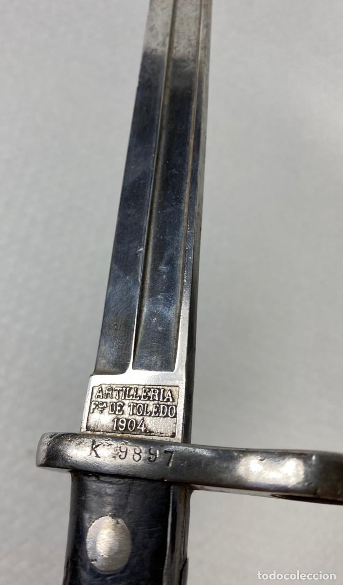 Militaria: BAYONETA ESPA&Ntilde;OLA MAUSER 1893 ARTILLER&Iacute;A FABRICA DE TOLEDO SF 1904 K9897