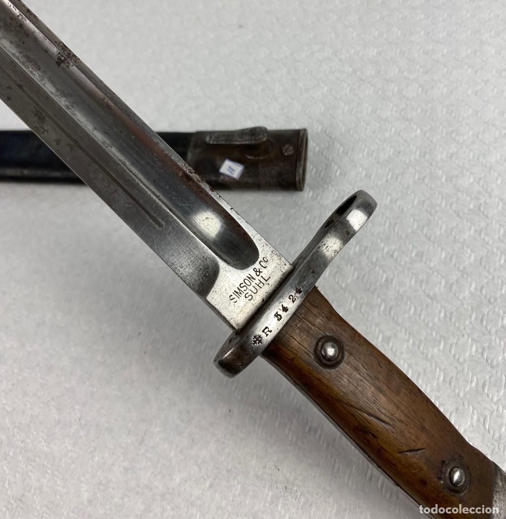 Militaria: BAYONETA ESPA&Ntilde;OLA MAUSER 1893 SIMSON R3424 producida en Alemania por SIMSON & Co de Suhl