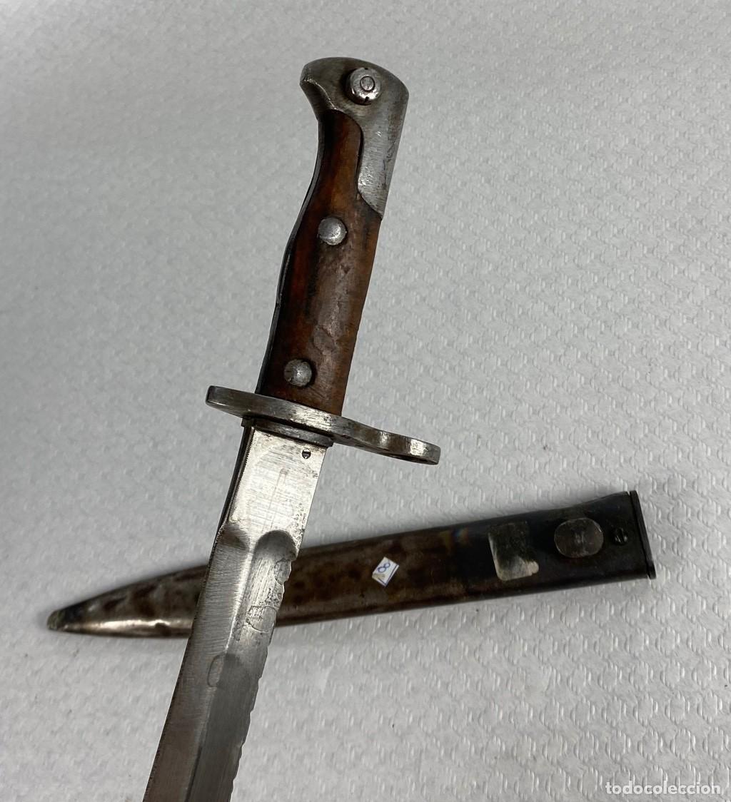Militaria: BAYONETA TURCA S&Uuml;NGU M1935 modificada a partir de un modelo Peruano 1909 y una hoja de sierra aleman