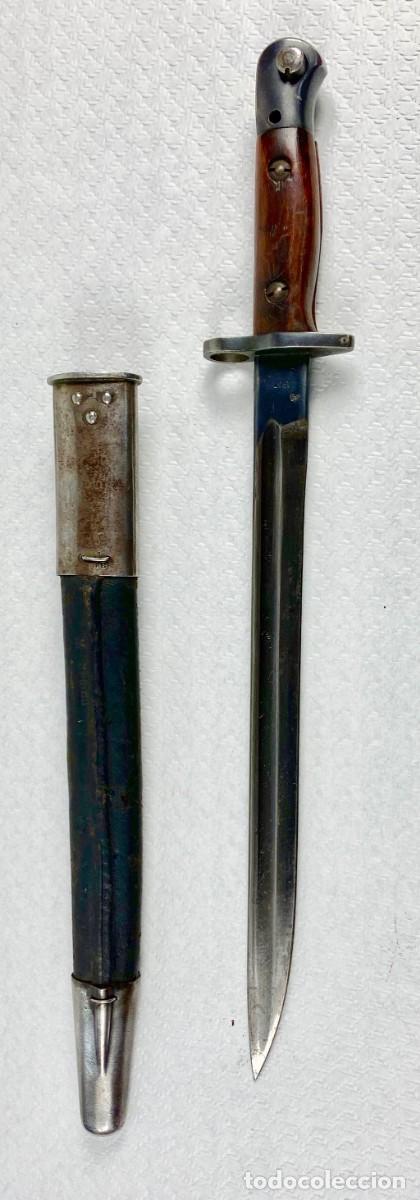 Militaria: BAYONETA BRIT&Aacute;NICA SMLE 1907 MK1 producida en marzo de 1917 por Anderson y modificada para India en