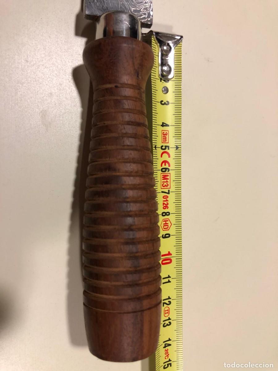 Militaria: Cuchillo acero damasco - Foto 4