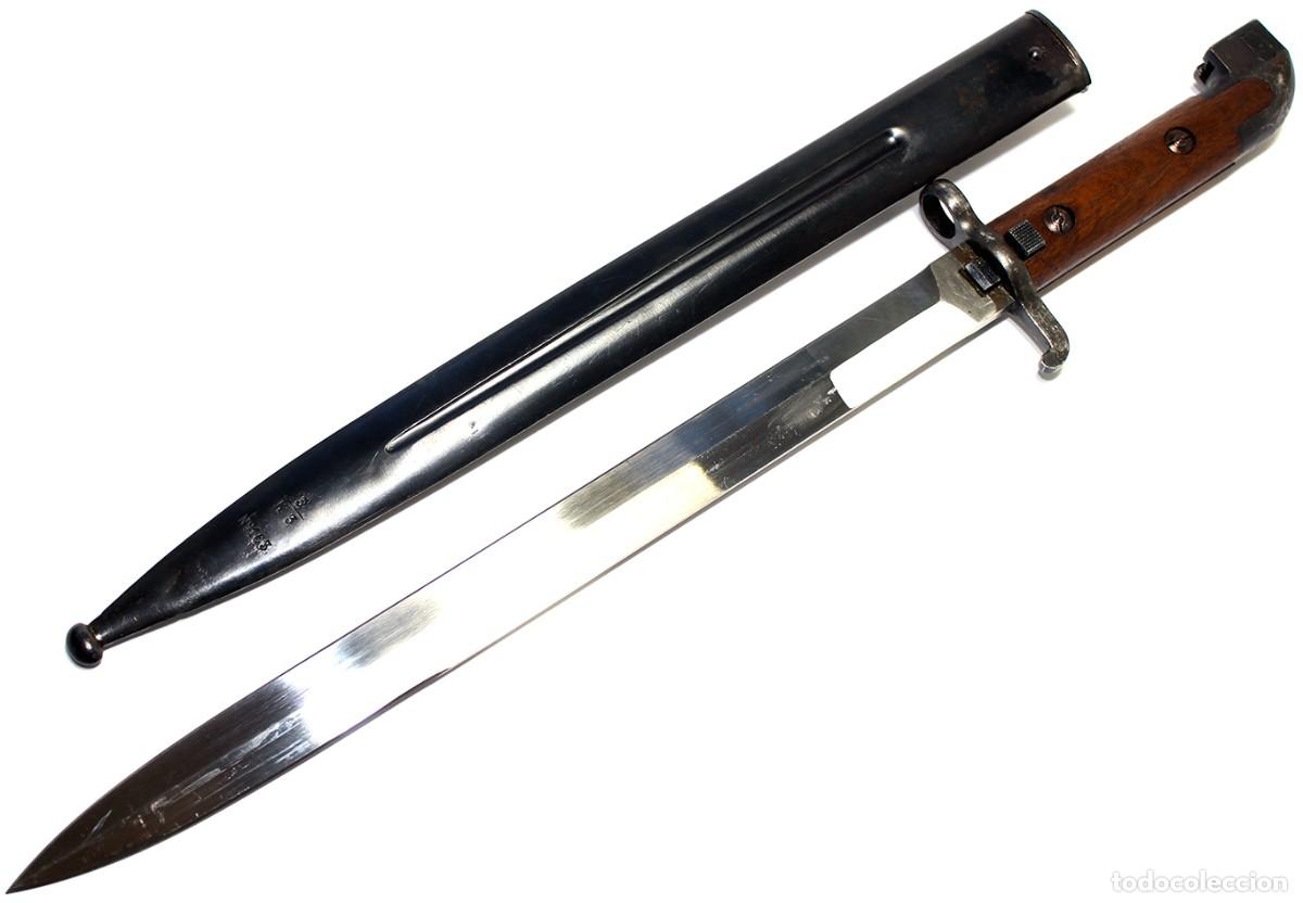 Militaria: ORIGINAL Swedish bayonet M 1914 W/Scabbard bayoneta sueca 3