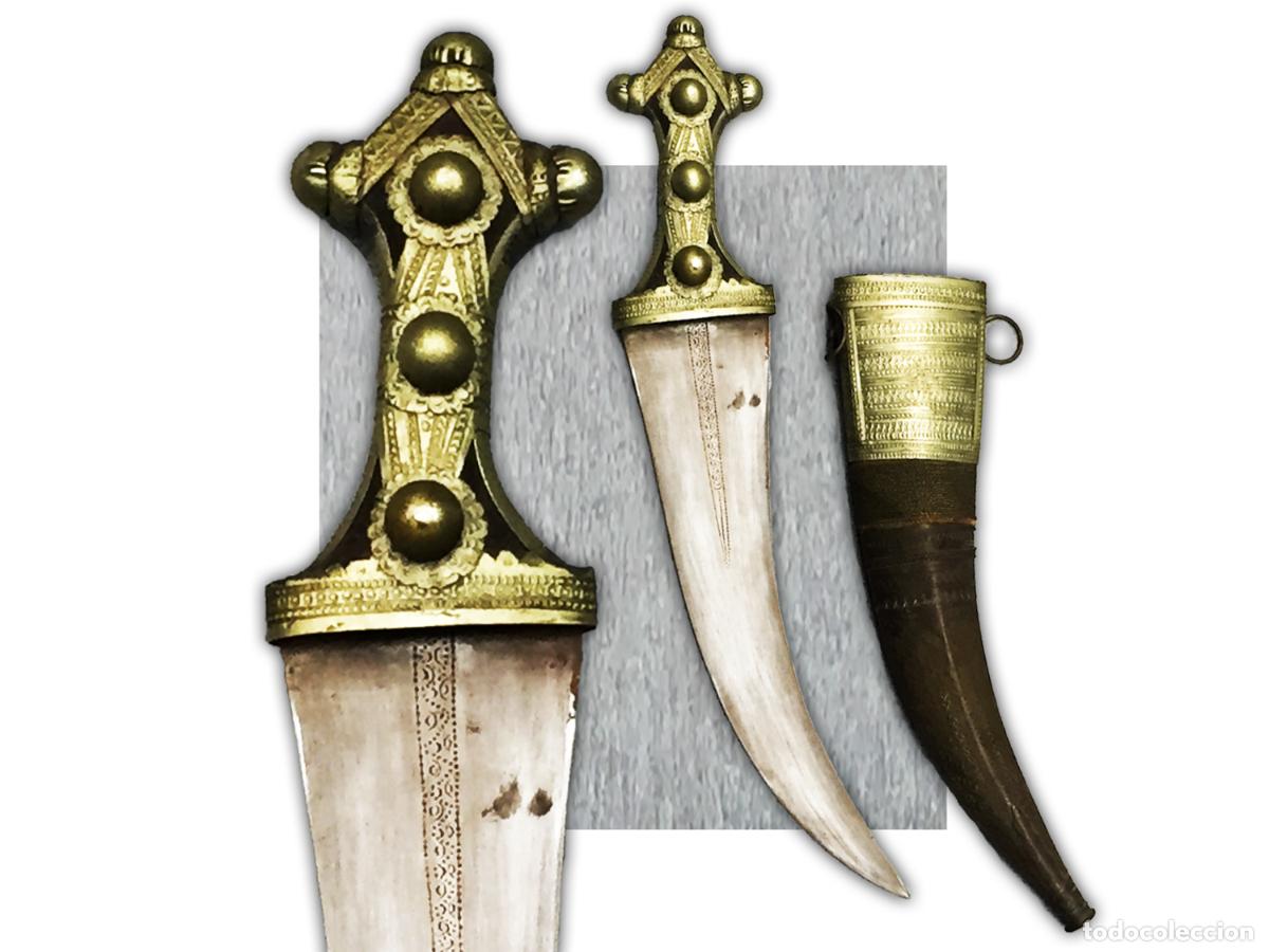 Militaria: RARE ET SUPERBE SABRE COURT '' KANDJAR / KHANDJAR / KINDJAL / KINJAL '', ARGENTE, XIX, ORIGINAL