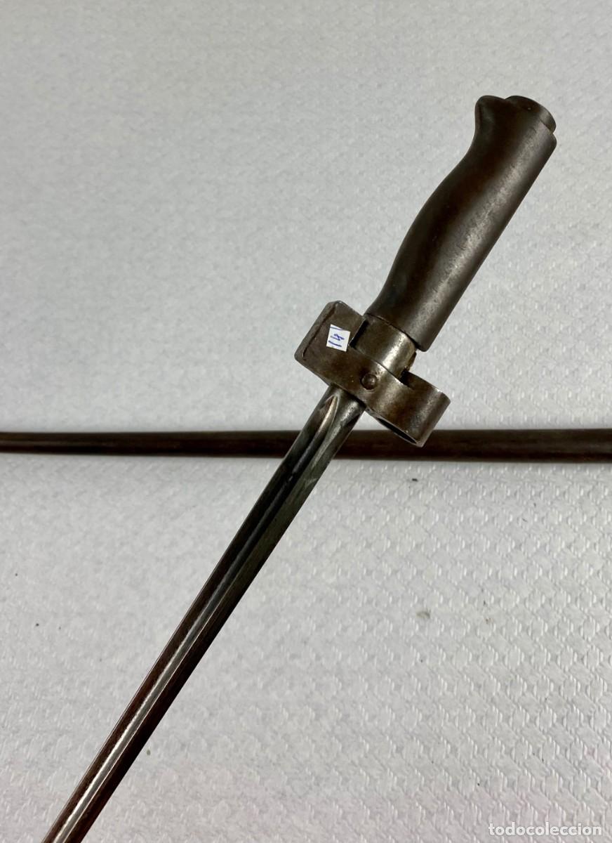 Militaria: Bayoneta Francia para fusil Lebel modelo 1886 1915 mango en hierro fabricante privado M numerada 930