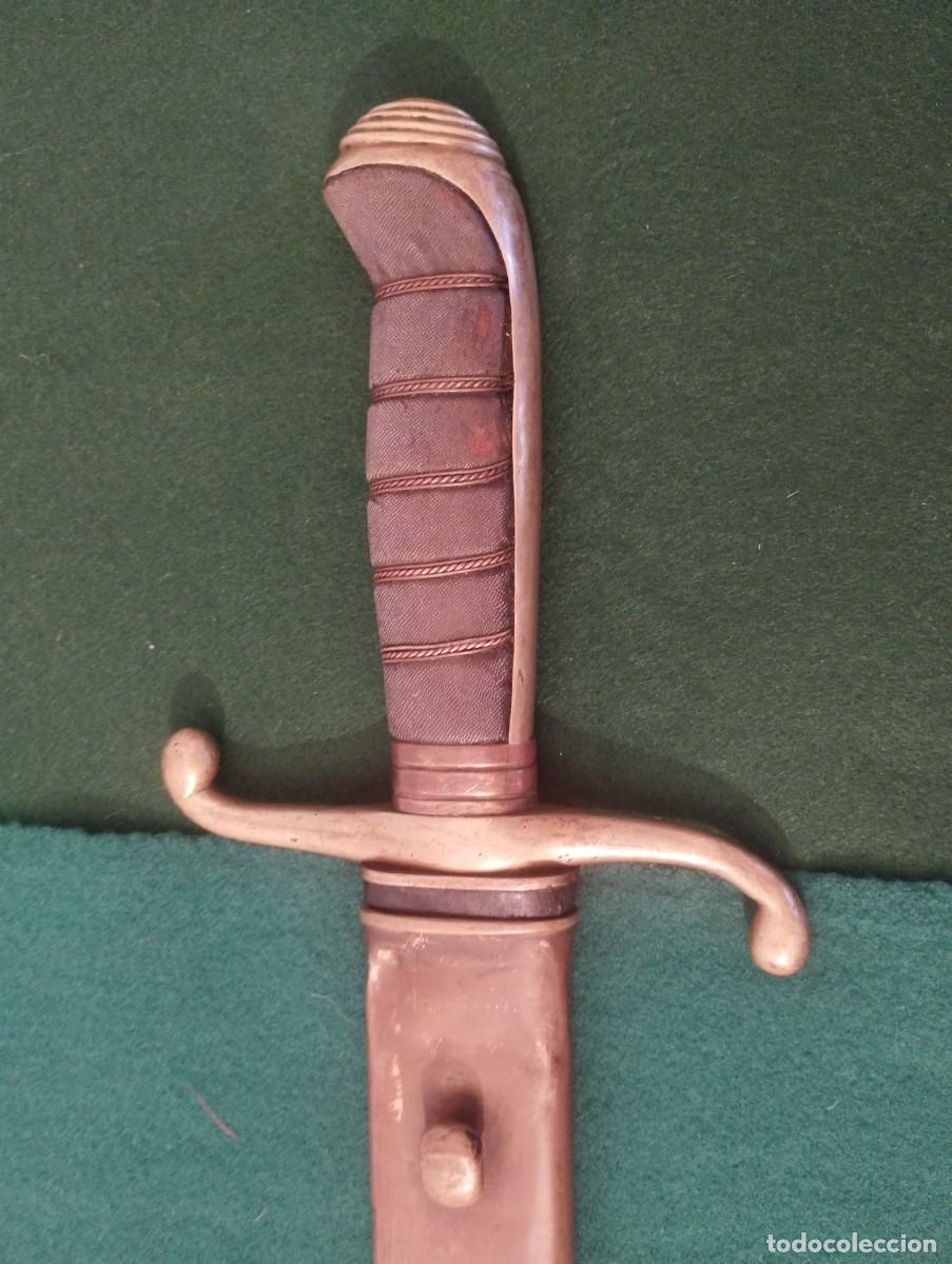 Militaria: Sable de artiller&iacute;a reglamentario portugu&eacute;s (Briquet) modelo de 1895.