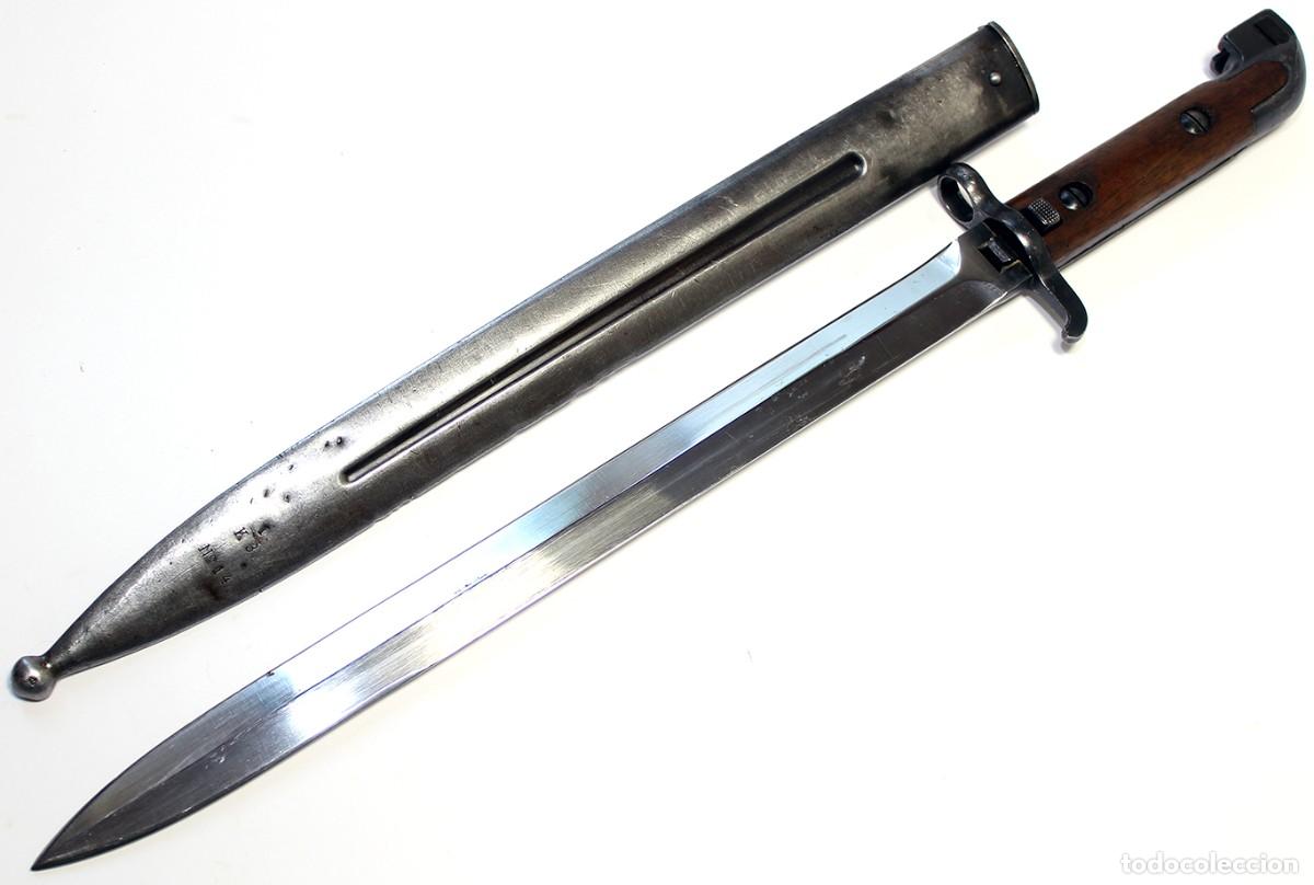 Militaria: ORIGINAL Swedish bayonet M 1914 W/Scabbard bayoneta sueca 2