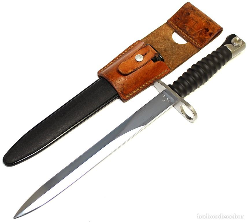 Militaria: Bayoneta suiza M 1957 para fusil autom&aacute;tico Sig Stgw. 57 3