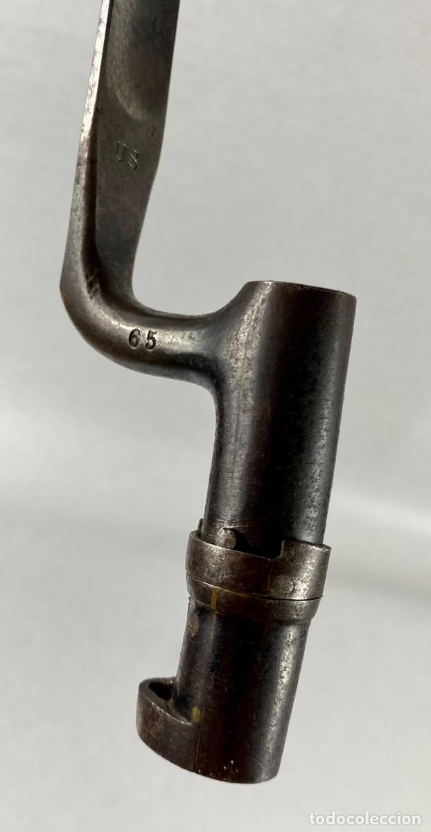 Militaria: BAYONETA USA 1873 DE CUBO PARA WINCHESTER MILITAR 1873 de INFANTER&Iacute;A NUMERADA 65