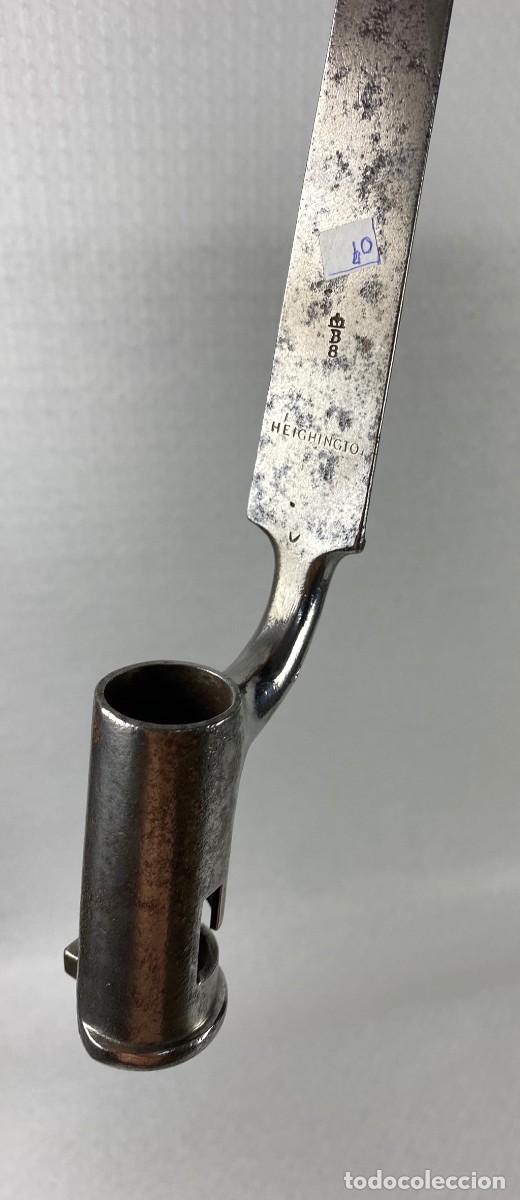Militaria: BAYONETA BRIT&Aacute;NICA CUBO modelo 1842 sistema de fijaci&oacute;n LOVELL manufactura HEIGHINGTON