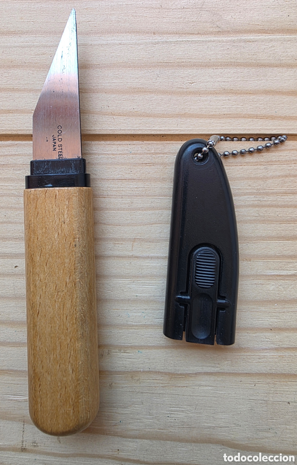 Militaria: Cold Steel Kiridashi Japan &ndash; Vintage &ndash; Con funda original y cadena