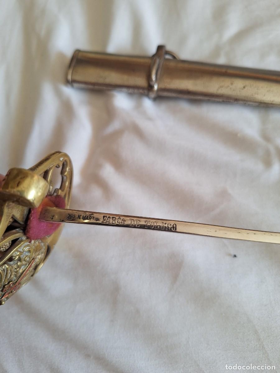 Militaria: Espada espa&ntilde;ola de oficial, fabricada en Toledo, con marcaje &ldquo;J. Mart&iacute;n