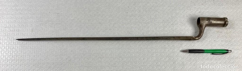 Militaria: BAYONETA AUSTR&Iacute;ACA CUBO modelo 1799 triangular numerada 221 - Foto 4