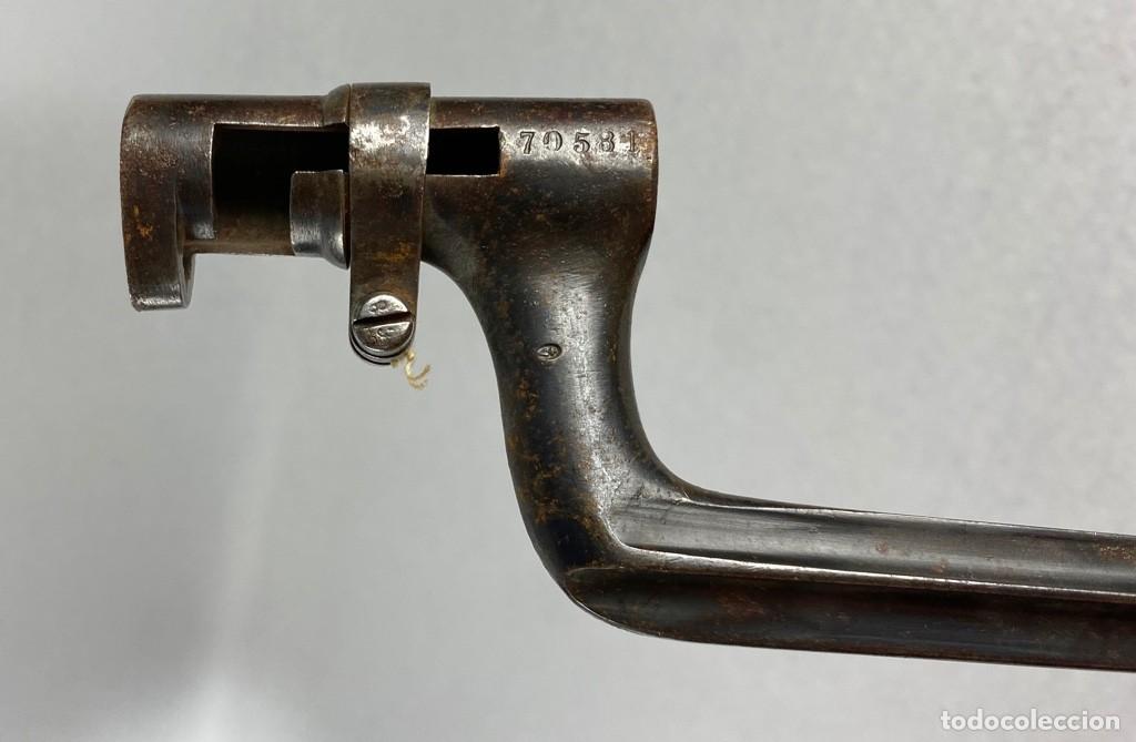 Militaria: BAYONETA SUIZA CUBO modelo 1863 numerada 70581 para fusiles 1863-1867-1869-1867 Peabody
