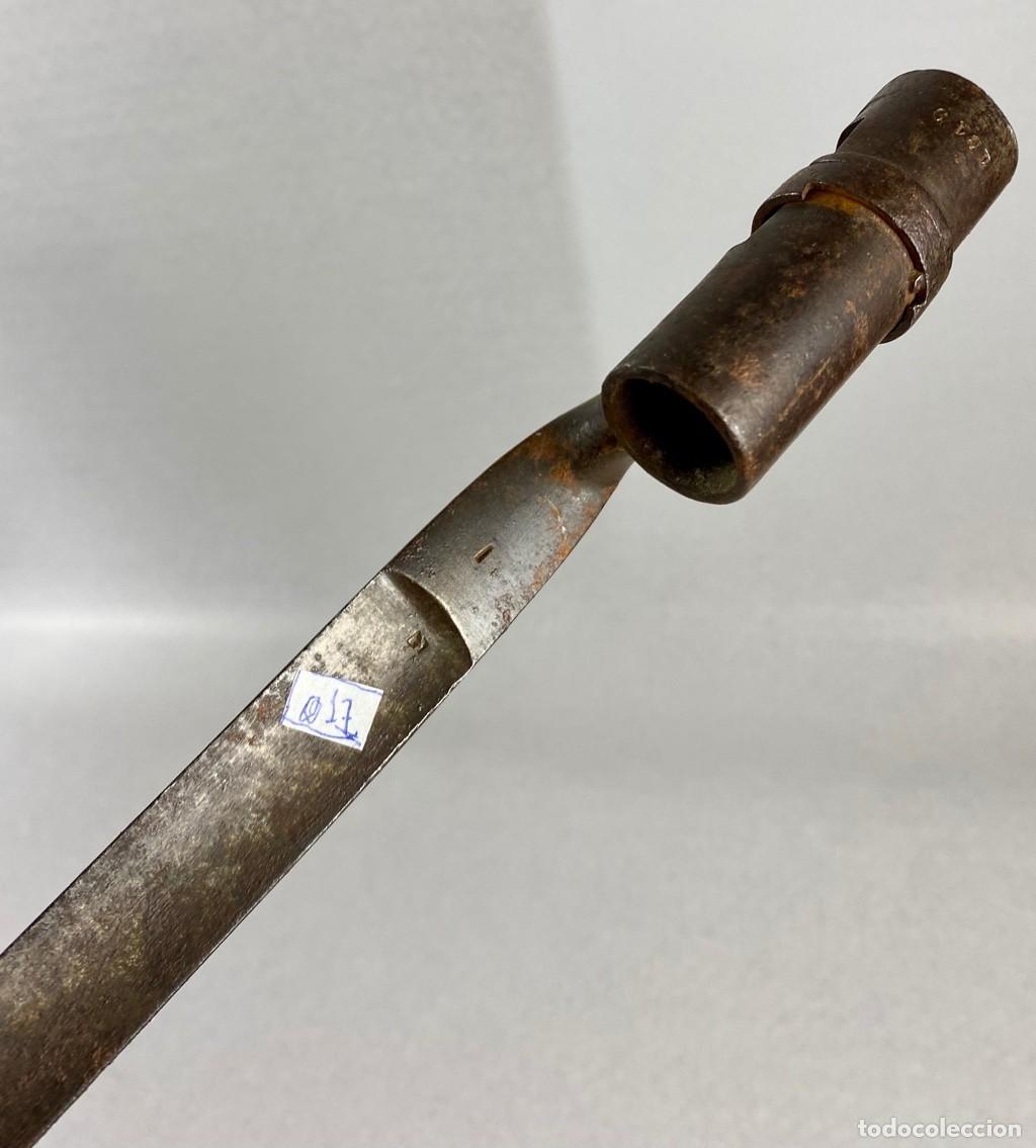 Militaria: BAYONETA CUBO ESPA&Ntilde;A modelo 1857 numerada 1319