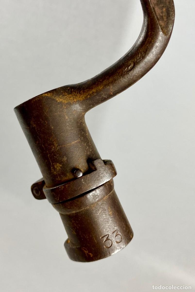 Militaria: BAYONETA FRANCIA CUBO modelo 1816 AN IX Guerras Napole&oacute;nicas numerada 33 corta