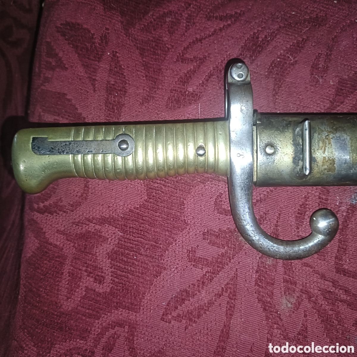 Militaria: Antigua bayoneta espada probablemente francesa