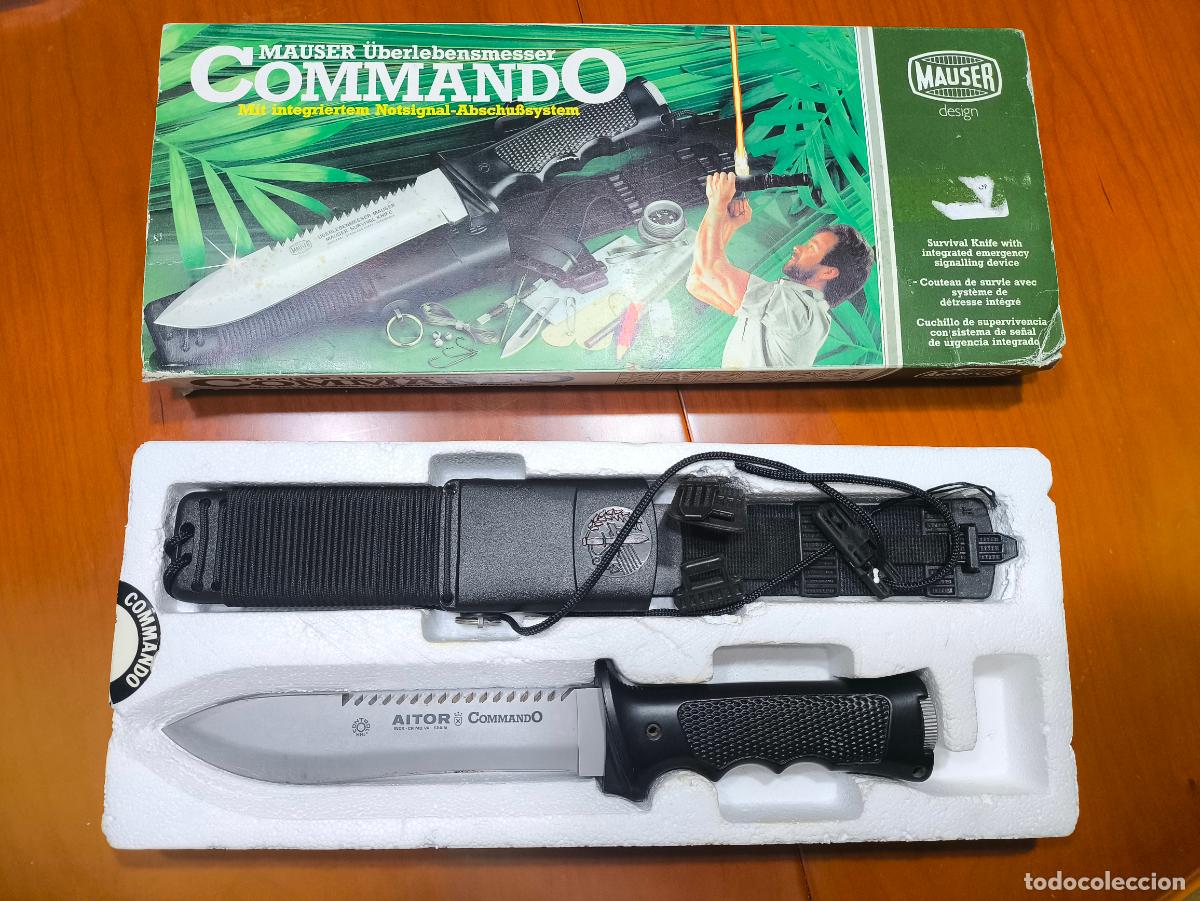 Militaria: Cuchillo supervivencia Aitor Commando Lanzabengalas