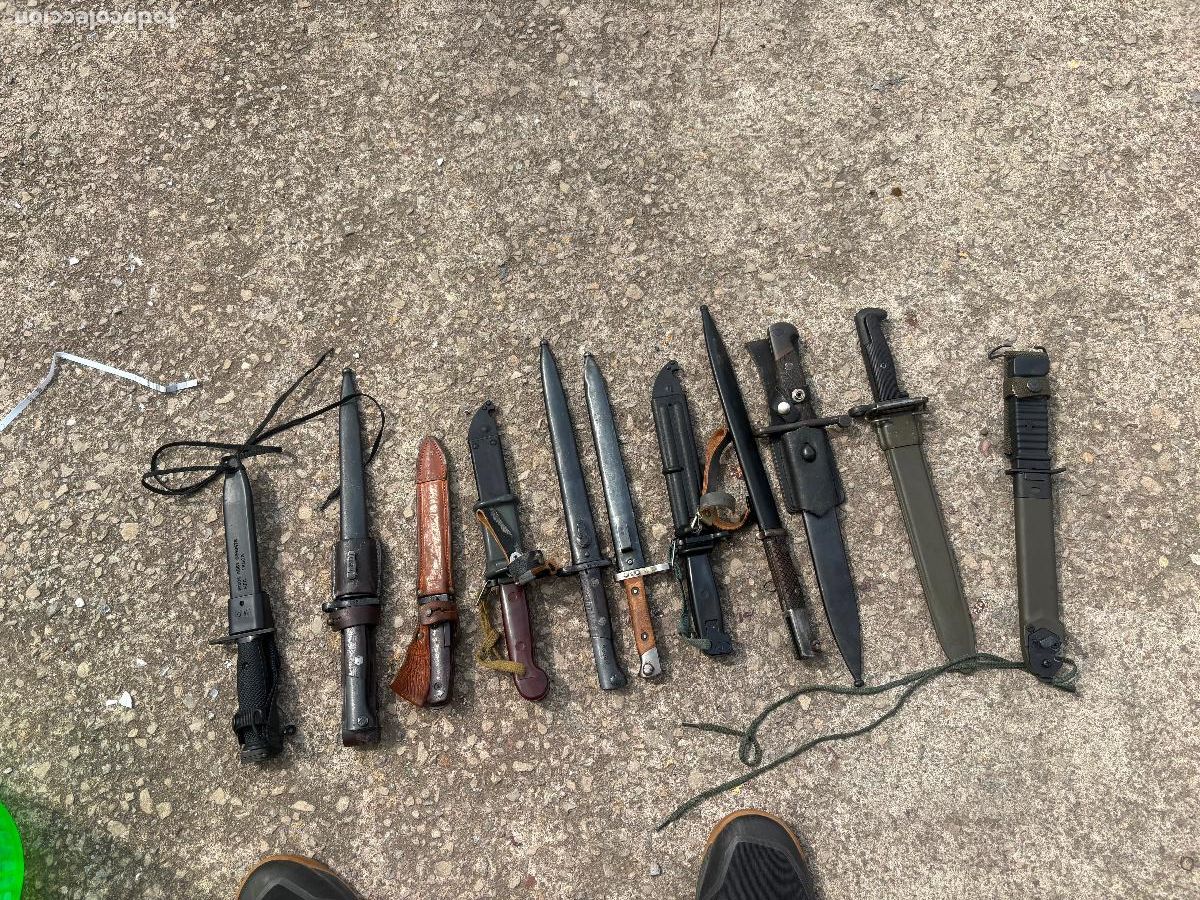 Militaria: Gran lote de bayonetas pu&ntilde;ales de diferentes &eacute;pocas
