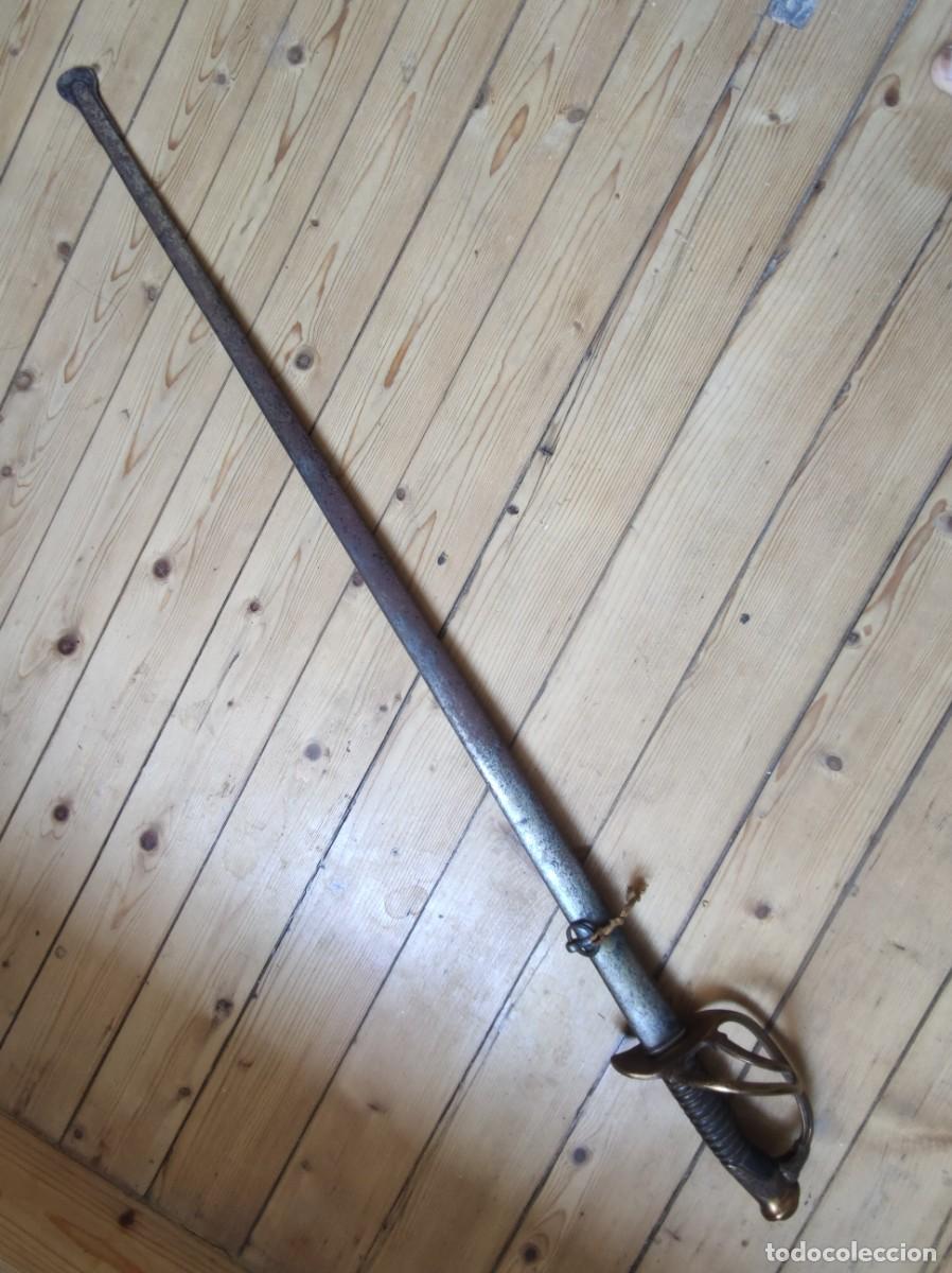 Militaria: Sable franc&eacute;s de oficial de caballer&iacute;a, mod. 1883.