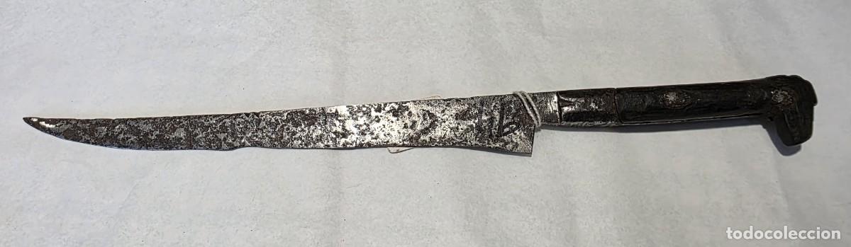 Militaria: Cuchillo antiguo, 28 cm de longitud total