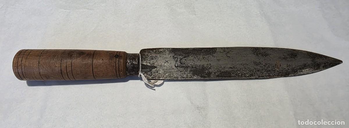 Military Antiques: Cuchillo antiguo, 30 cm de longitud total