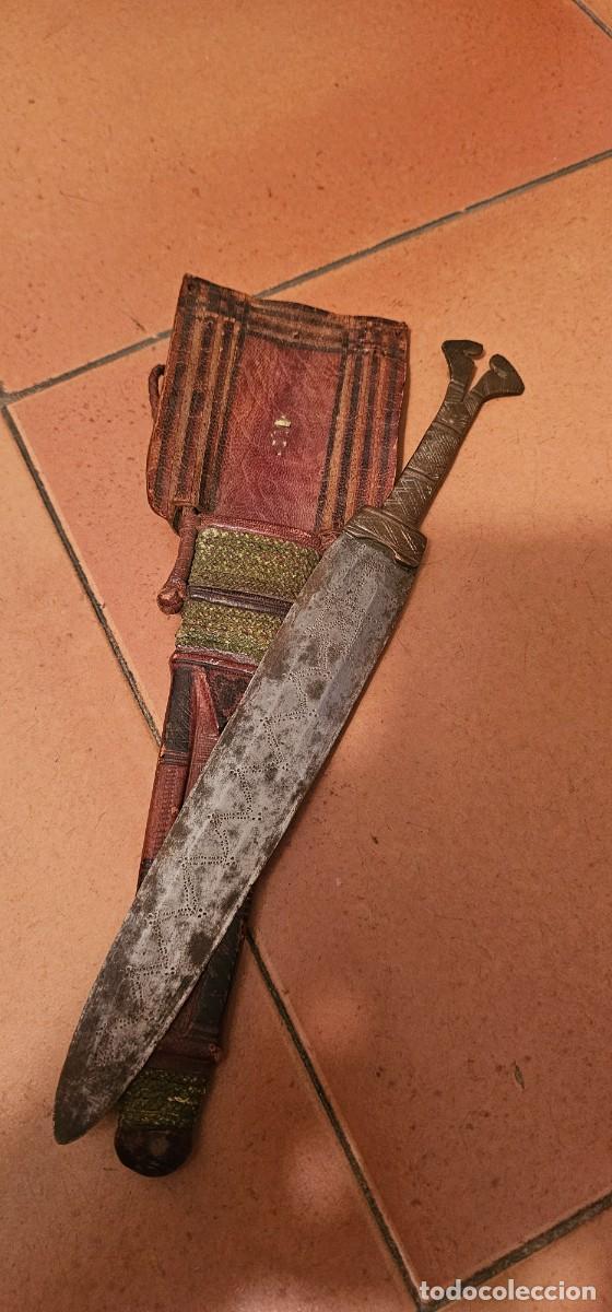Militaria: Precioso cuchillo bereber antiguo