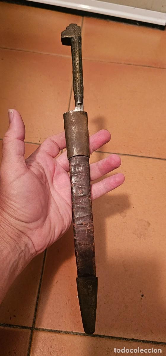 Militaria: Antigua flissa argelina con vaina bayoneta
