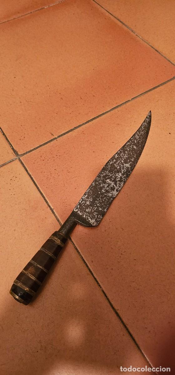 Militaria: Muy antiguo cuchillo espa&ntilde;ol solido siglo XVIII XIX